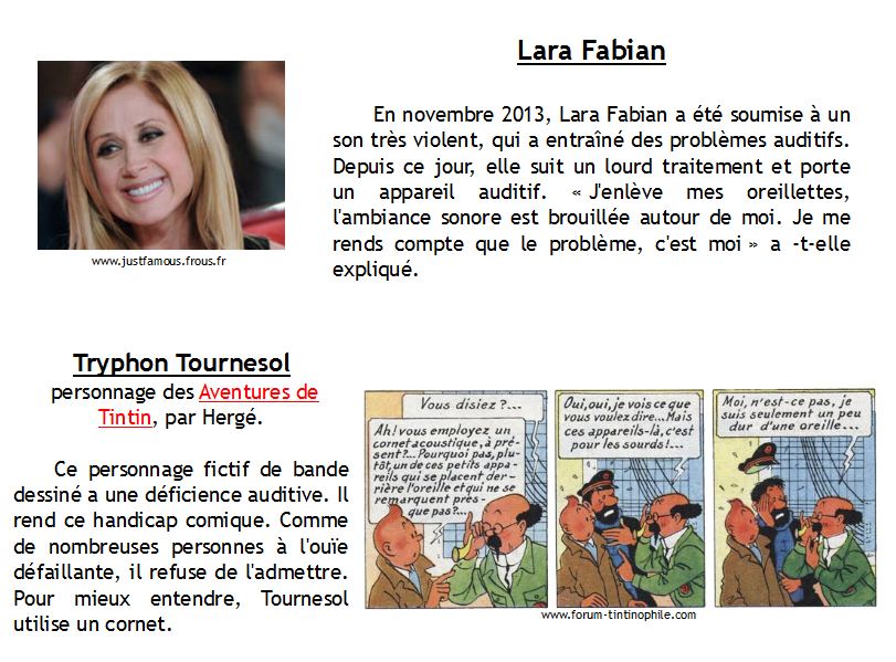 Lara fabian et tournesol