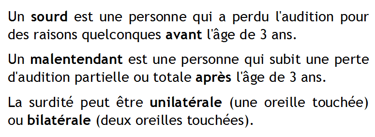 Sourd malentendant